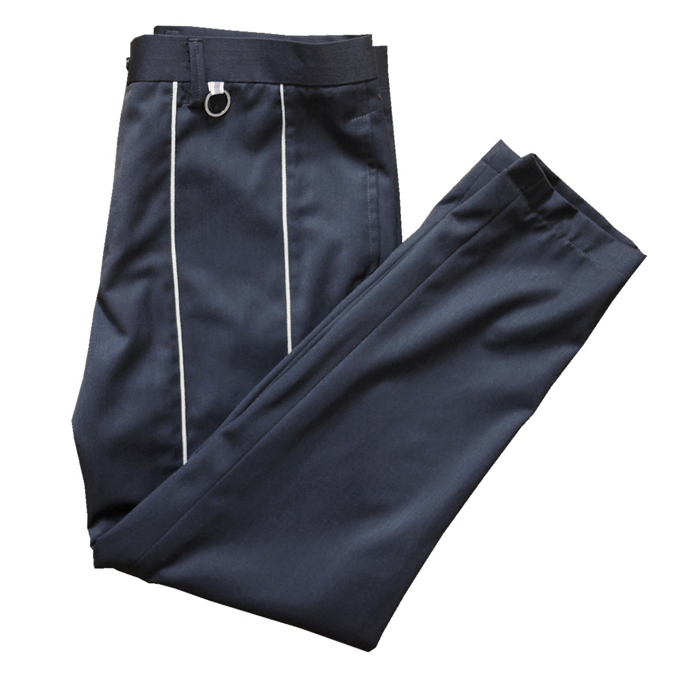 nonesensed新款多色色块嵌条条纹拼接哔叽9分西裤休闲裤