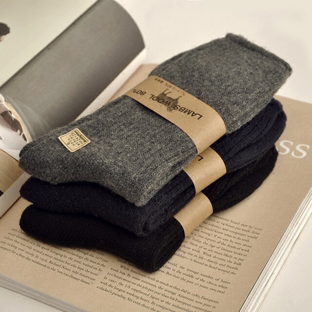 3 pairs of winter thick and warm in-tube wool socks, men's cold socks, men's socks, Merino cashmere socks 3 pairs of winter thick and warm in-tube wool socks, men's cold socks, men's socks, Merino cashmere socks