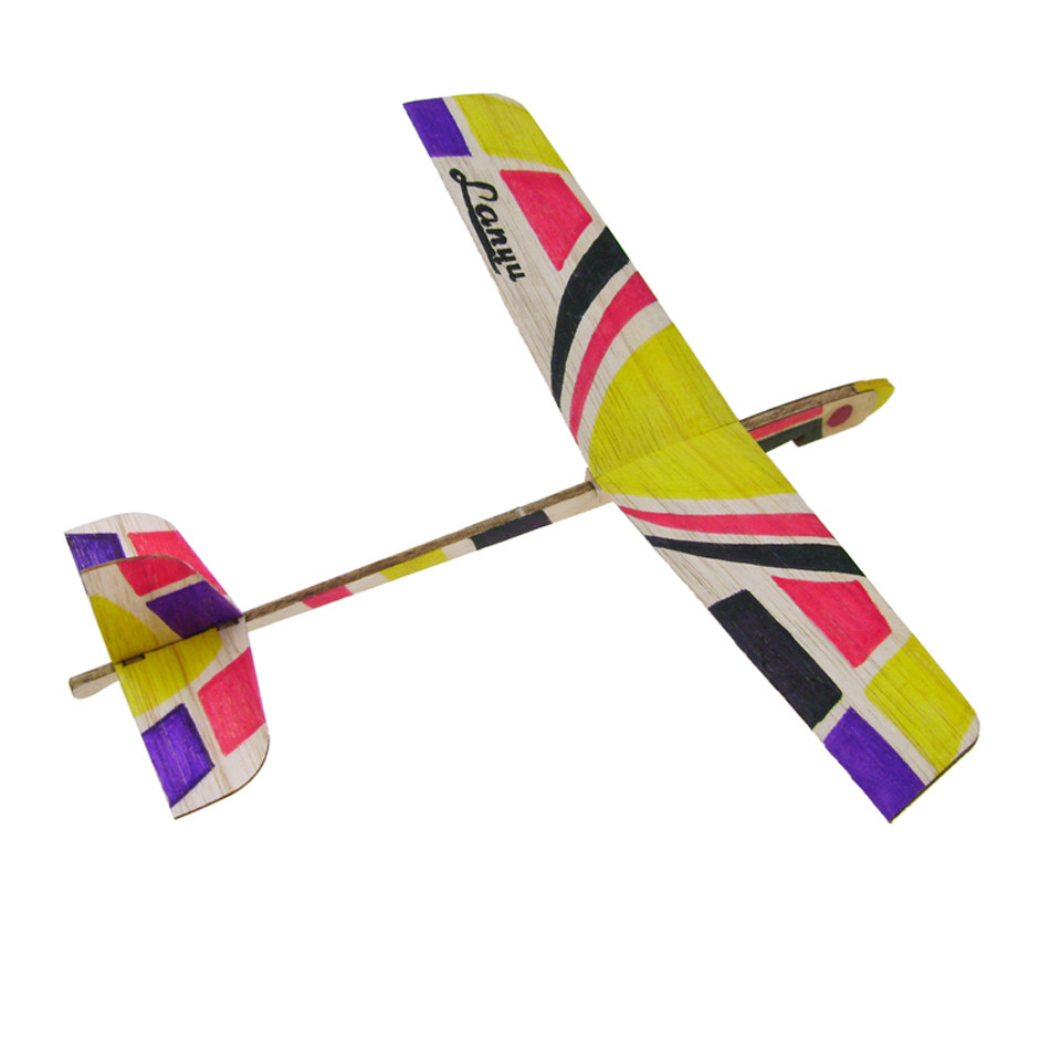 模型拼装千鸟弹射飞机橡筋动力玩具diy手动飞机模型