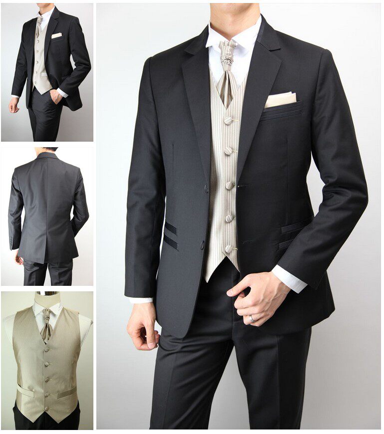 西服日本直邮套装绅士款宴宴会婚礼婚宴马甲西服套装