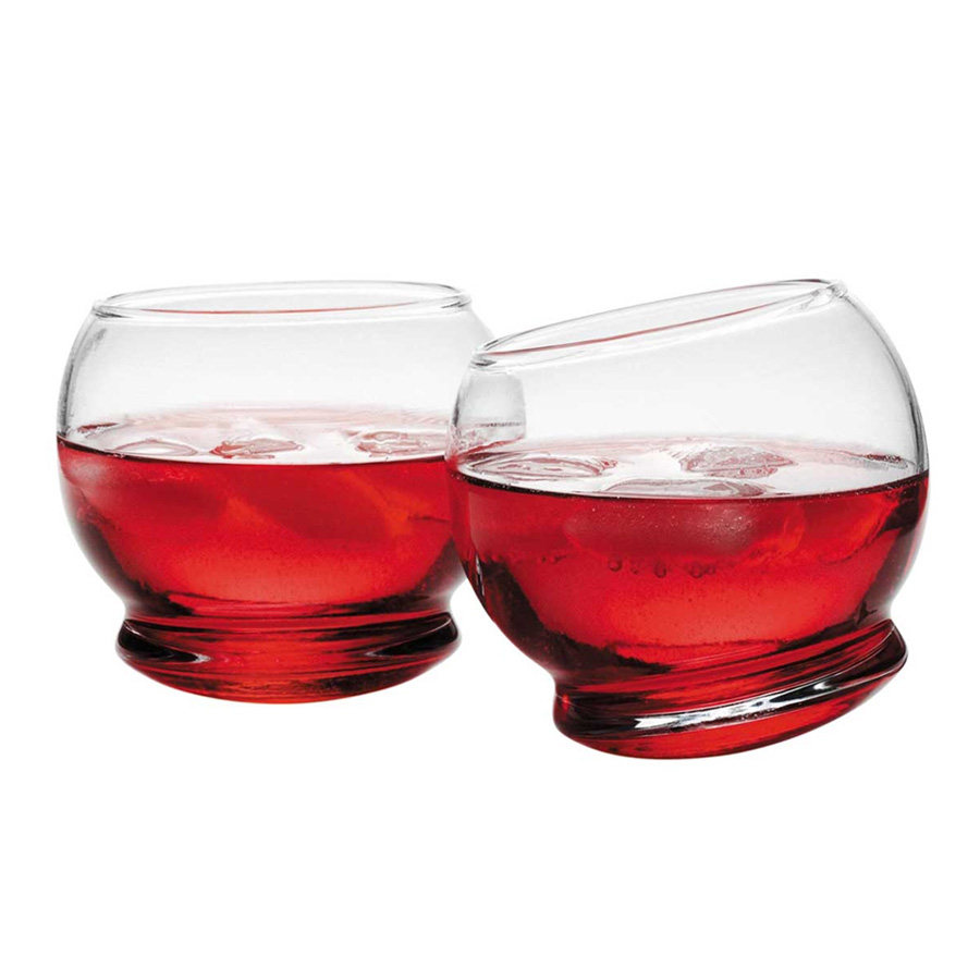 丹麦进口normann不倒翁摇摇玻璃杯品牌创意4支家居玻璃杯