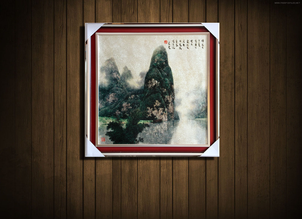 扬州漆器新品工艺漆画山水相间山水相间装饰画工艺品漆器