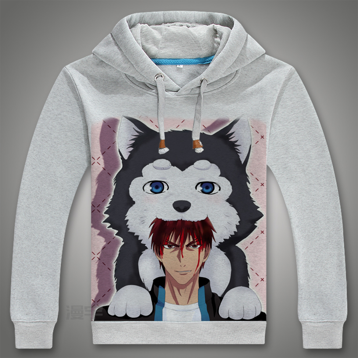 黑子的篮球动漫周边卫衣秋冬加绒外套衣服圆领连帽服装动漫t恤