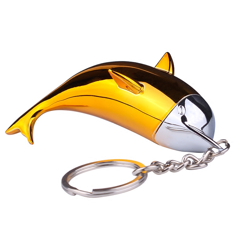 包邮创意个性可爱萌物小海豚充气打火机时尚钥匙挂件充气打火机