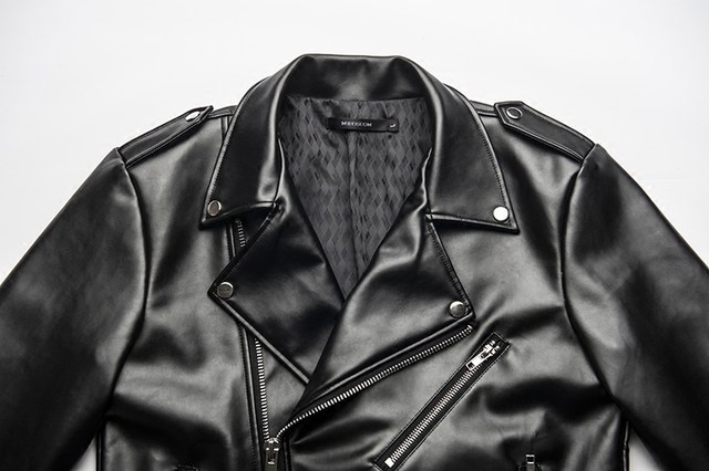 Motorcycle Leather Men's fashion slim Korean version handsome 2020 winter Lapel Plush thickening youth short leather jacket Motorcycle Leather Men's fashion slim Korean version handsome 2020 winter Lapel Plush thickening youth short leather jacket