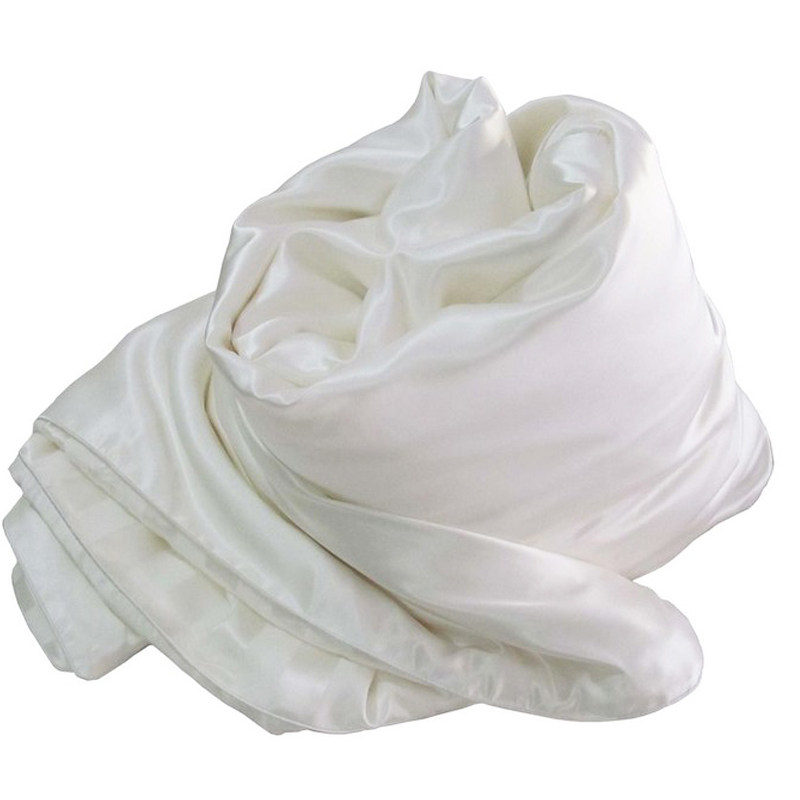 丝若水品牌优质100桑蚕蚕丝丝棉棉缎表皮春秋蚕丝被