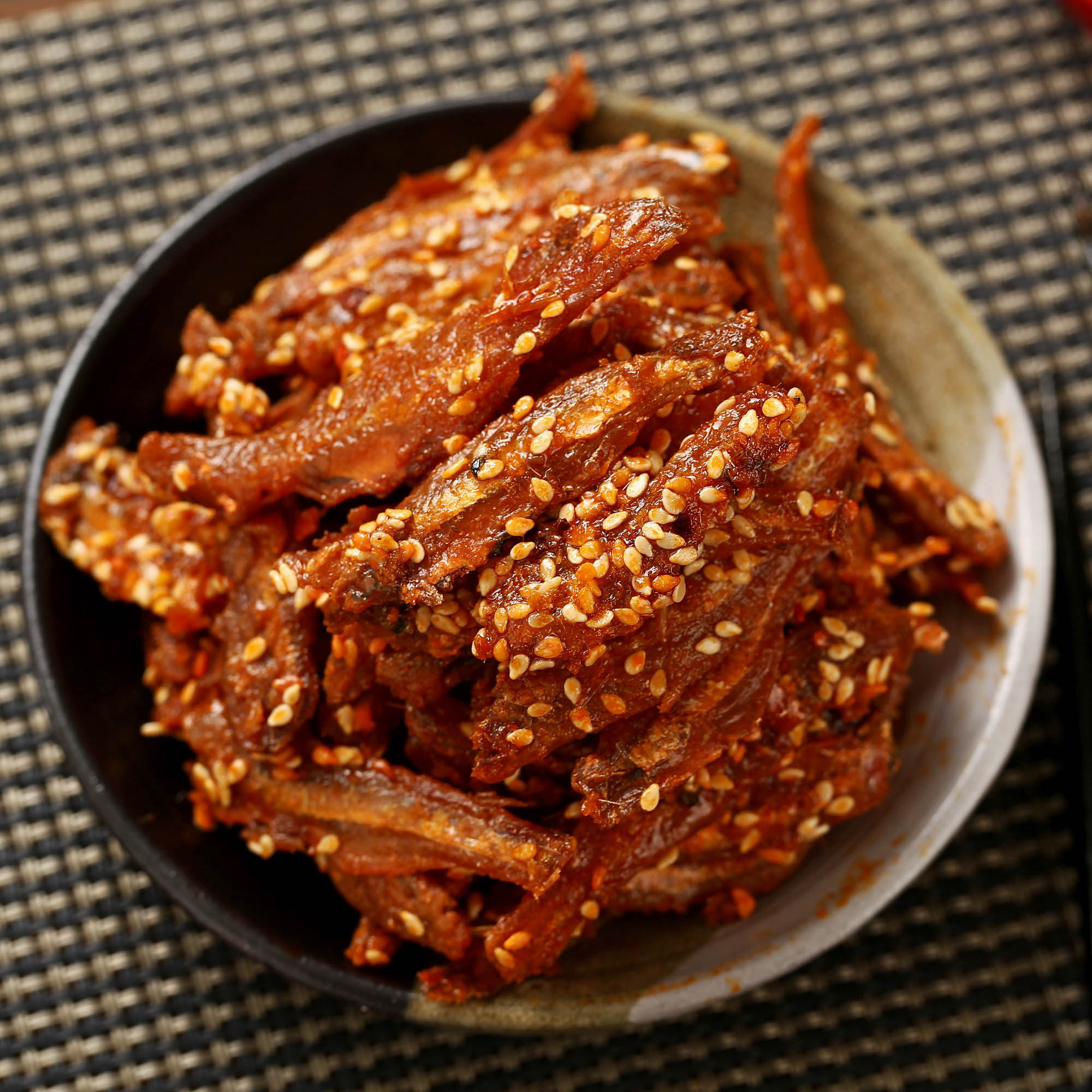 芝麻香辣小鱼仔 香酥小银鱼 丁香鱼 香辣鱼