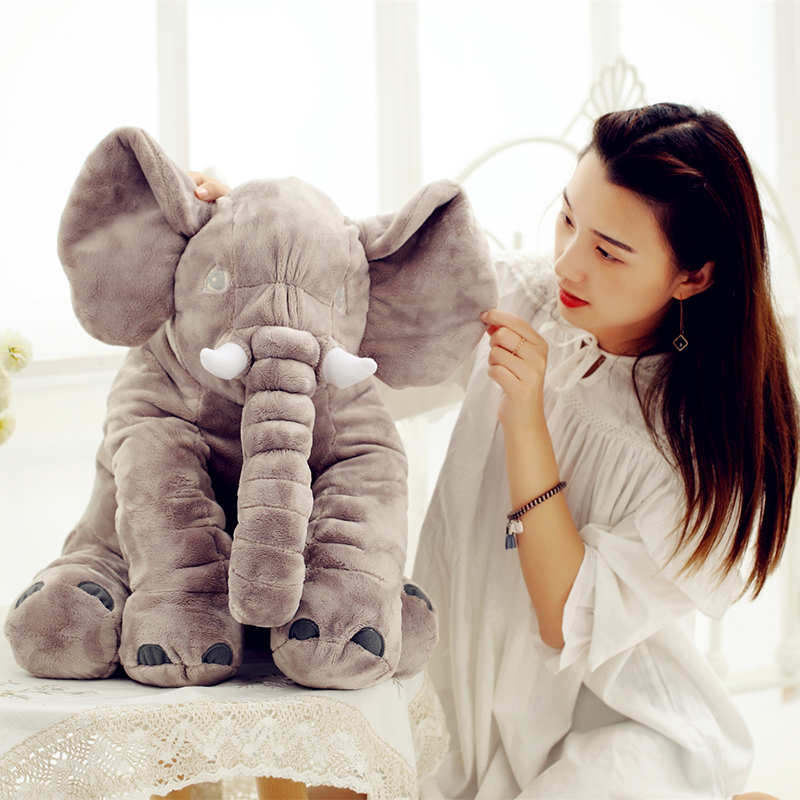 可爱大象毛绒玩具公仔玩偶睡觉抱枕婴儿枕头陪宝宝睡眠安抚布娃娃