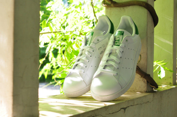 阿迪达斯adidas绿尾三叶草stansmith情侣m20324m20605跑步鞋