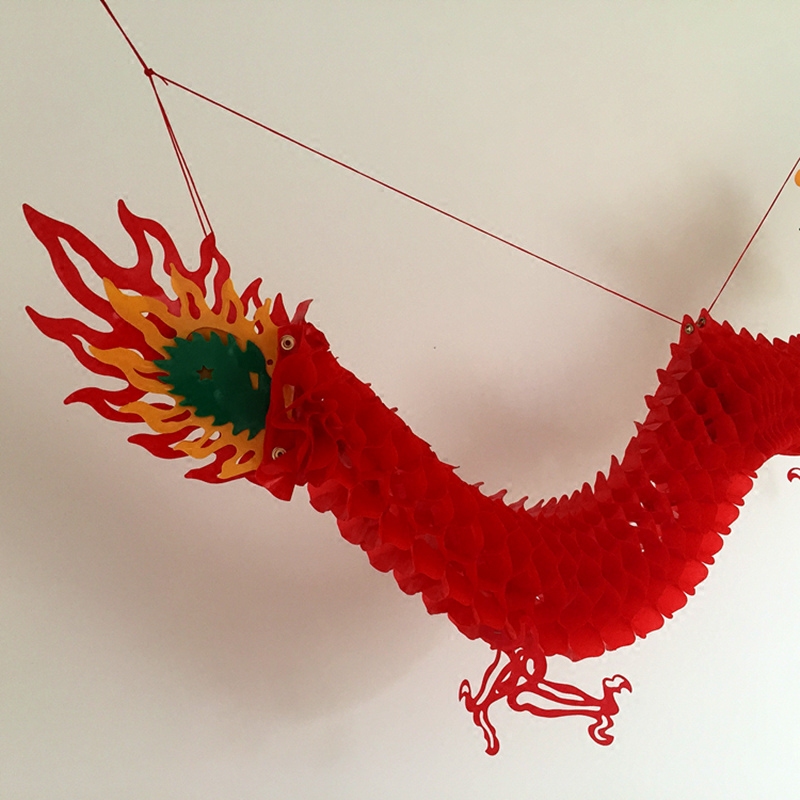 灯笼端午吉祥物春节龙春节塑料纸龙形端午节中秋商场灯笼