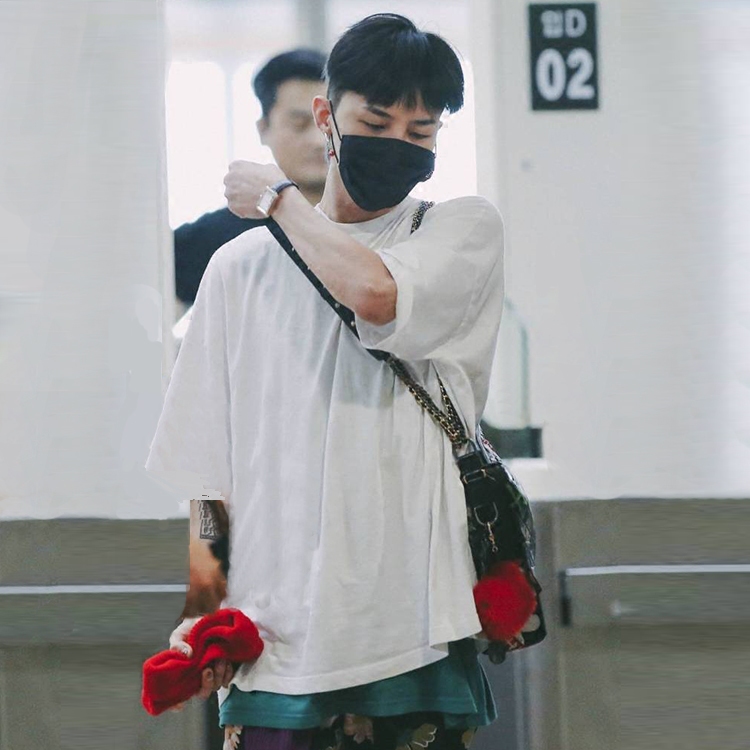 bigbanggd权志龙同款ins短袖男女夏季韩版宽松t恤