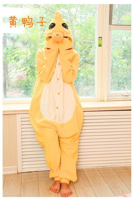 出口出口欧欧美小黄小黄鸭小鸡小鸭卡通连体睡衣睡衣