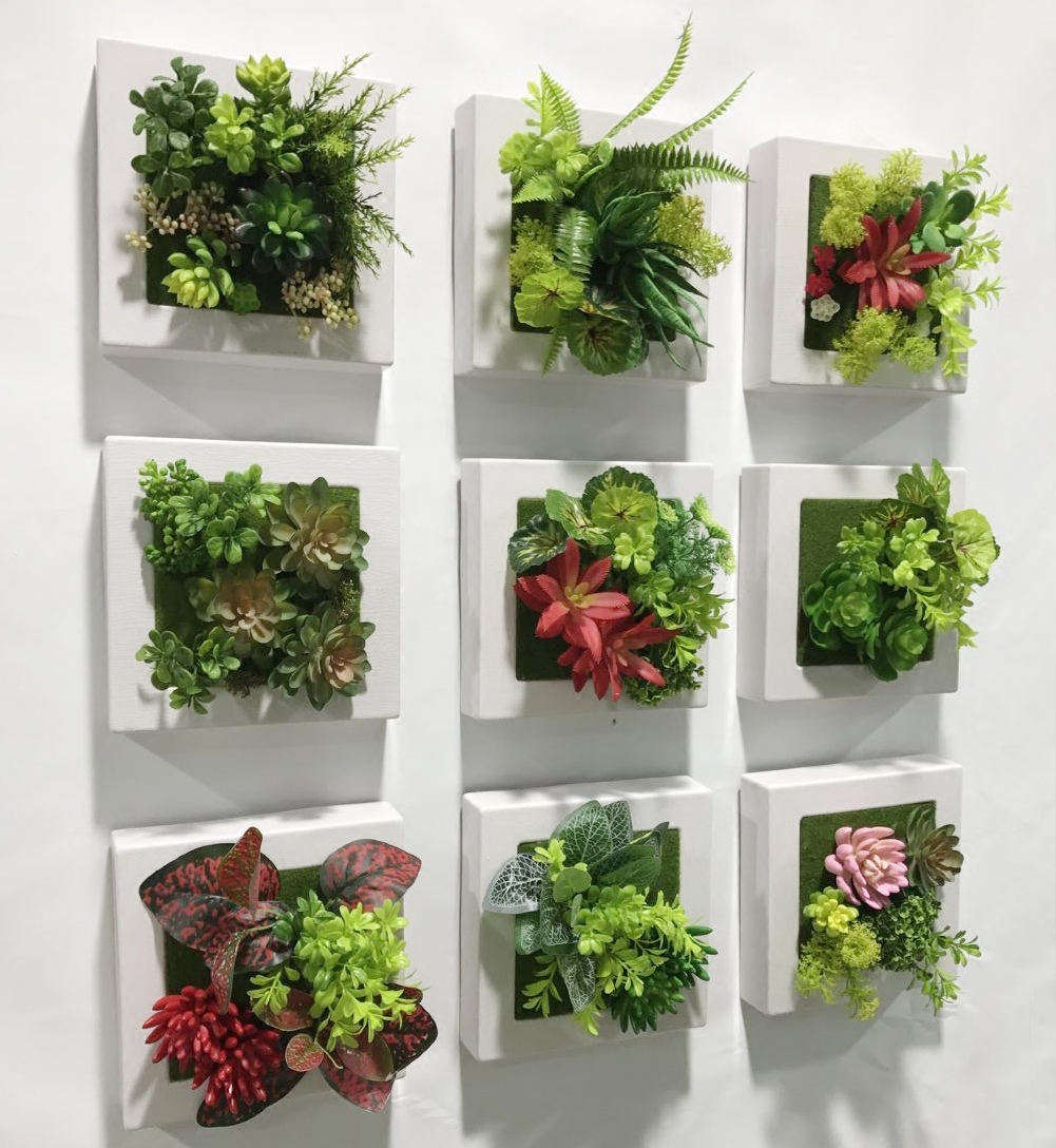 仿真绿色多肉植物壁饰墙饰墙壁绿植创意立体壁饰