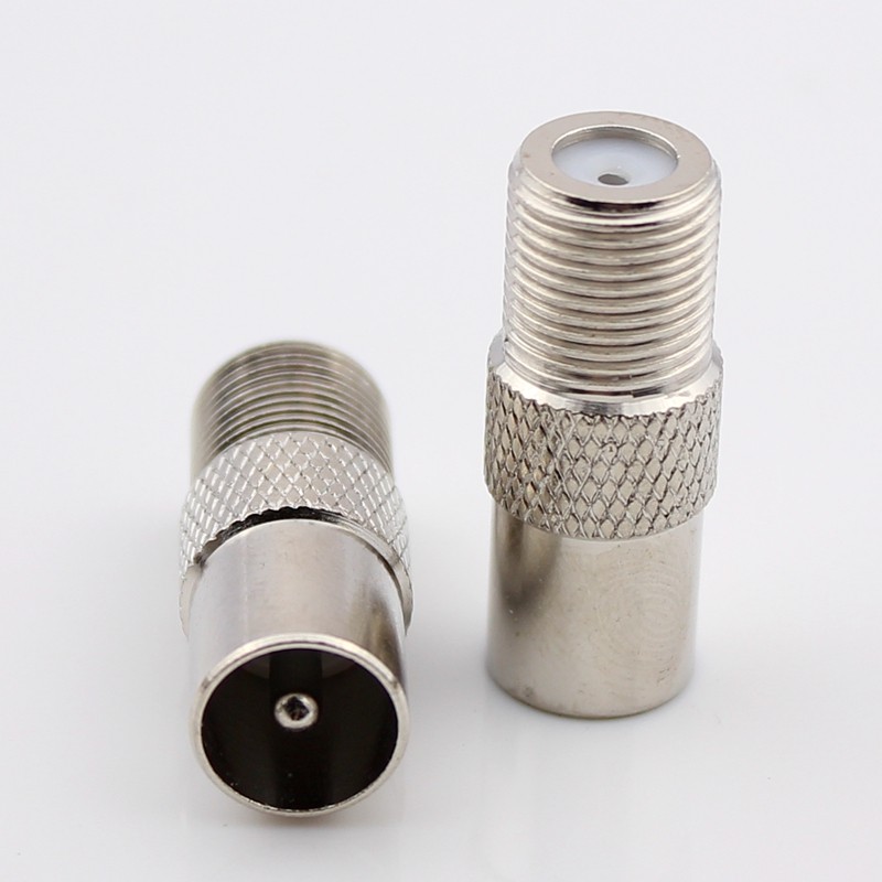 母转纯铜转接头rf螺纹英制头转有线电视公头f头