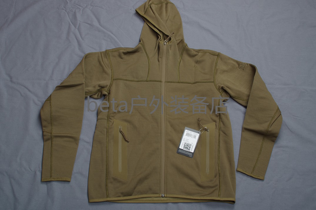 始祖鸟ARC'TERYX LEAF Naga Hoody Full zip 军版戴帽抓绒 25602