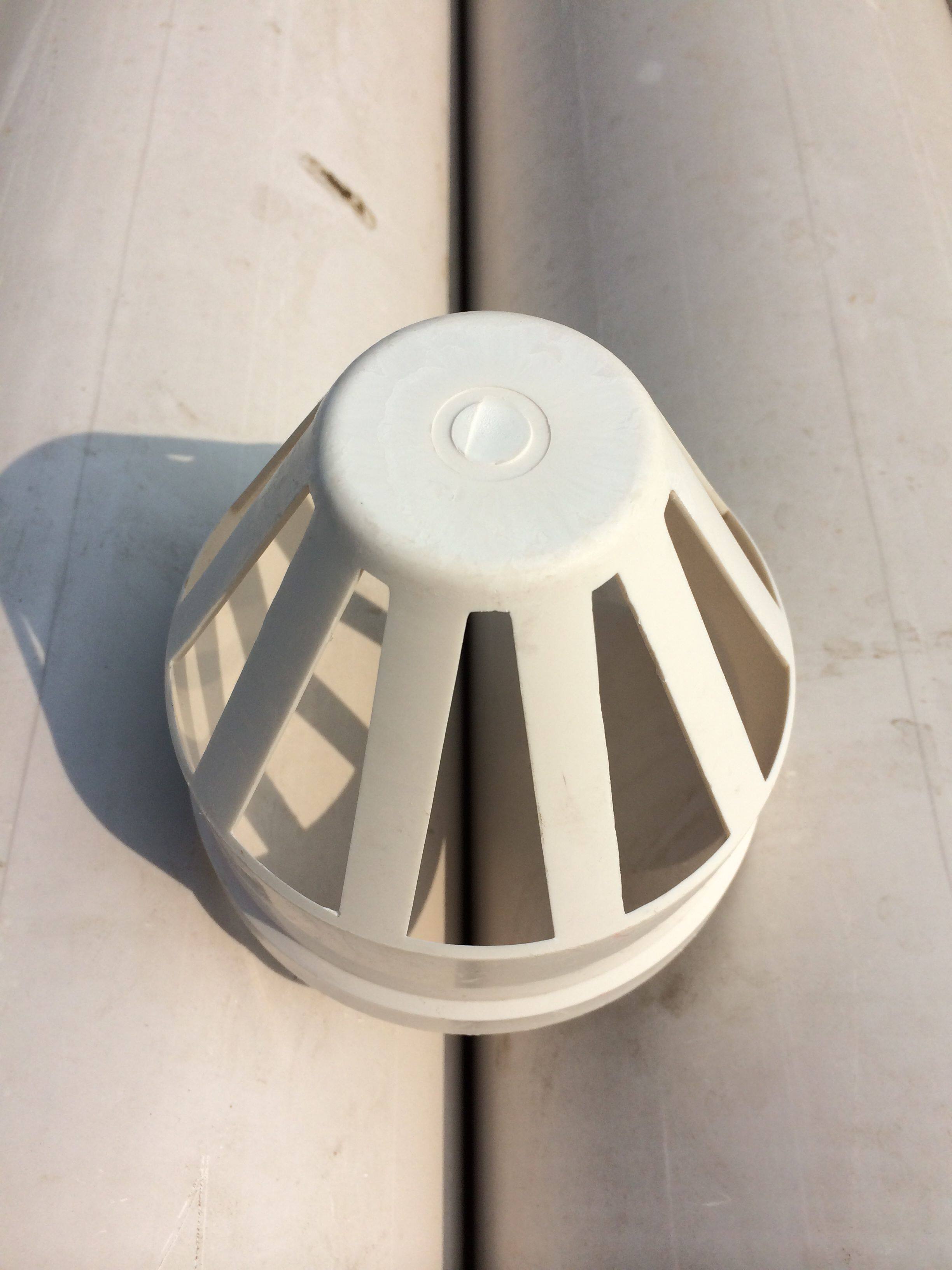 透气upvc排水管网罩军帽下水管配件160mmupvc管