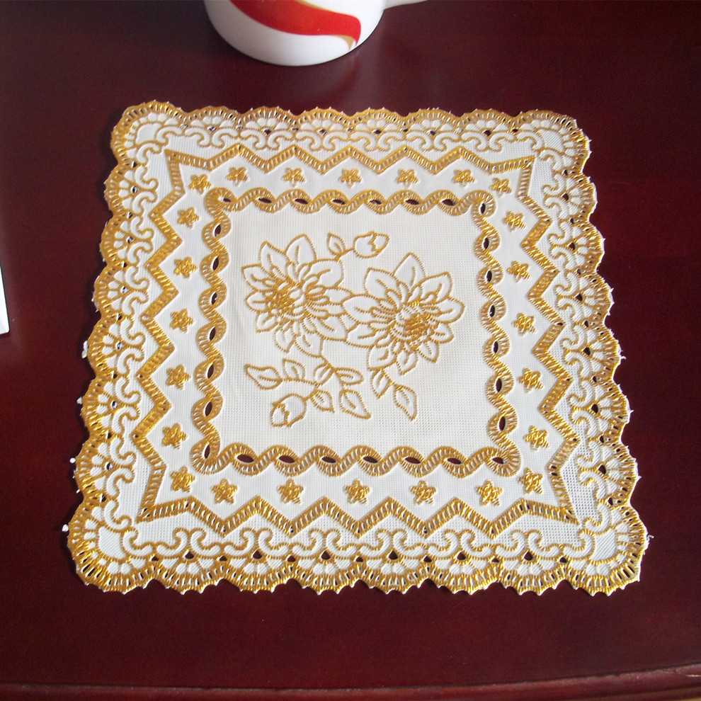 欧式餐垫餐桌垫餐塑料pvc烫金隔热杯垫桌布餐垫