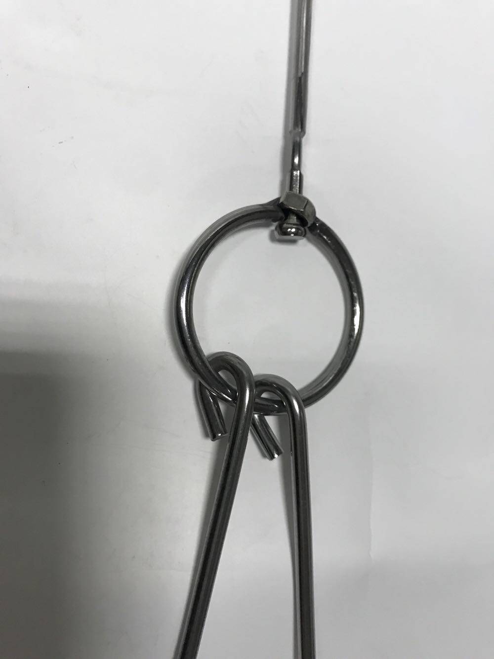 不锈钢烧鸭环双钩烧腊钩腊肉烧腊环烧烤烤炉挂钩烧烤夹