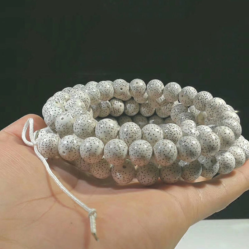 星月圆珠手串配饰a   全尺寸正月高密白干108颗佛珠