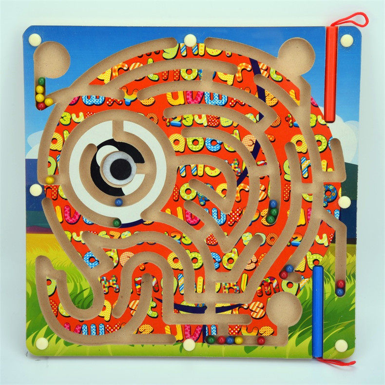 运笔磁性迷宫磁铁运笔 亲子智力游戏宝宝益智儿童玩具3-7岁