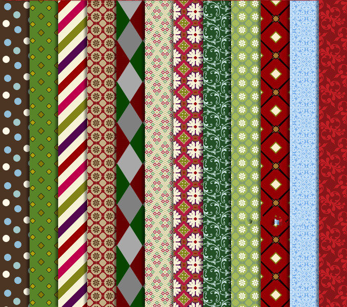 背景pat平面设计素材经典复古圣诞节ps填充图案设计素材