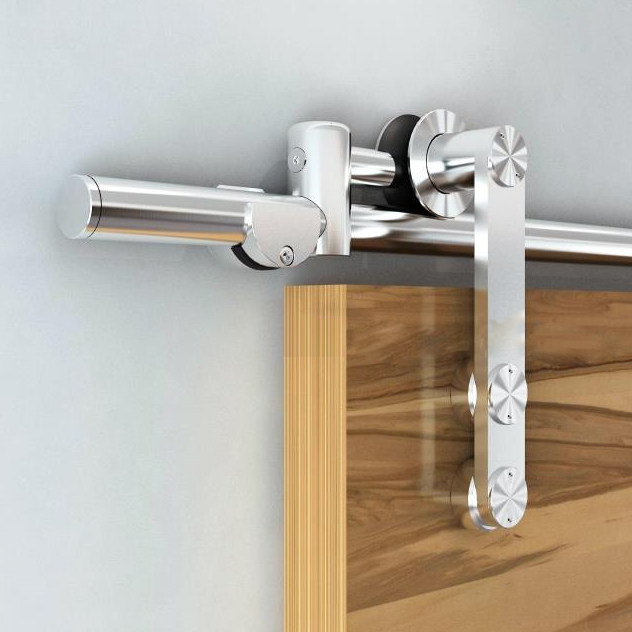 吊轨推拉门谷仓门轨道厨房房门不锈钢五金移门吊轮厨房门