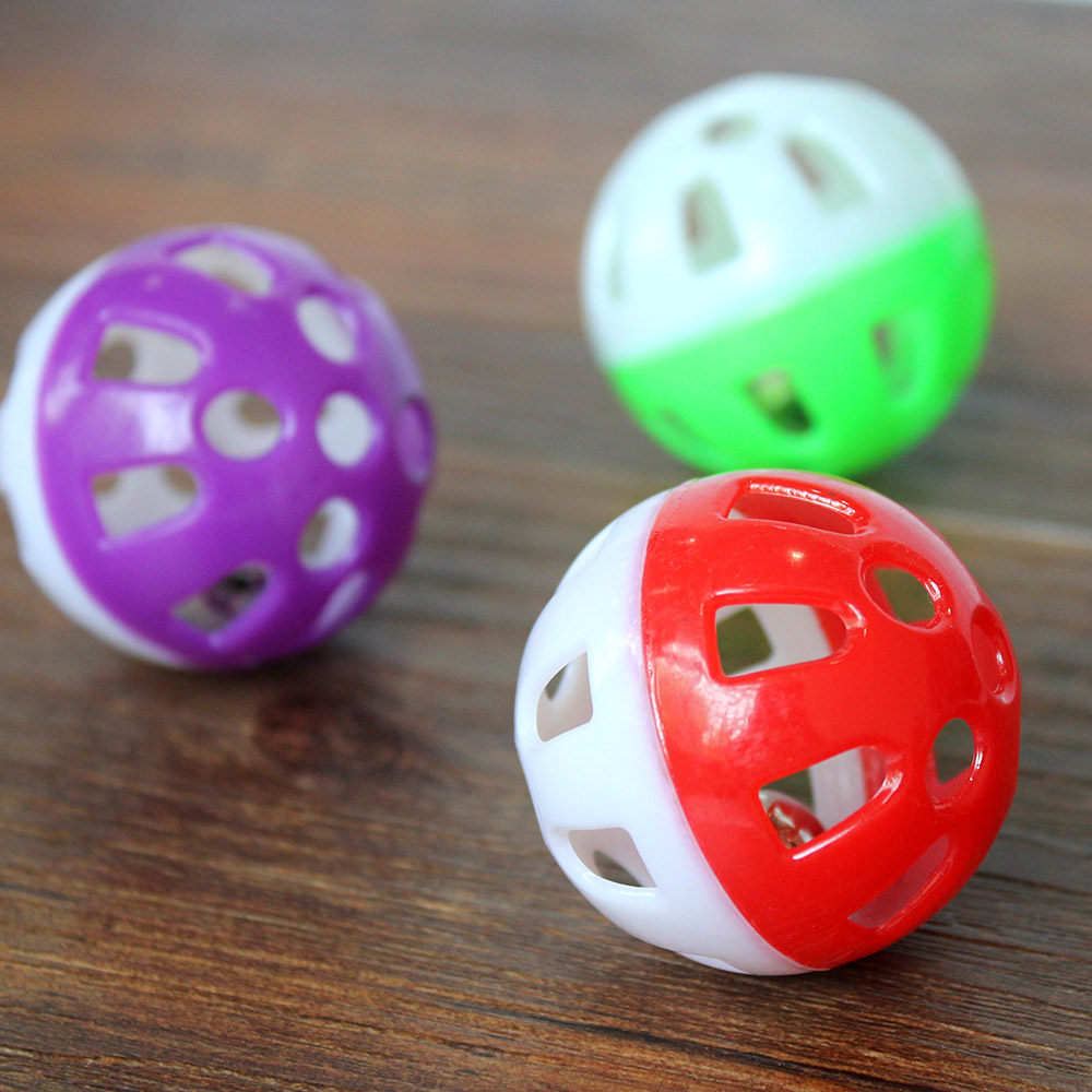 味它宠物小伙伴宠物玩具塑料镂空铃铛球形猫狗玩具发声玩具