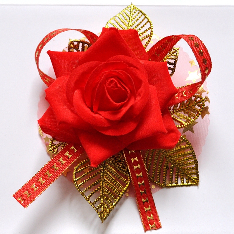 胸花开业庆典嘉宾贵宾领导剪彩会议仿真胸花