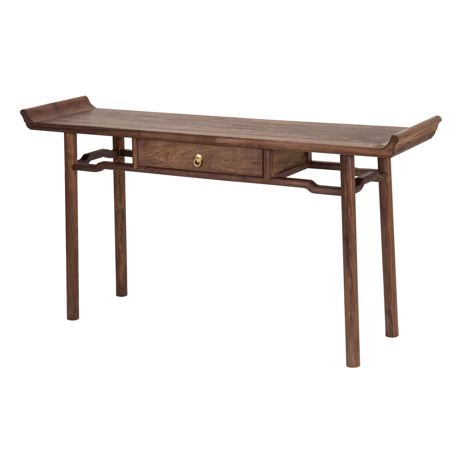 玄关思朴山坊新中式条案老榆木条供桌简约原木条案