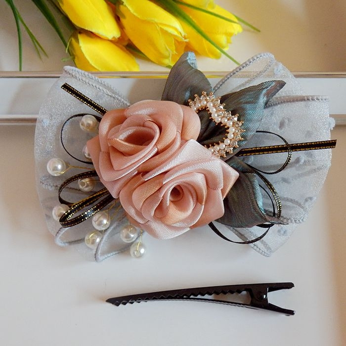 铭约饰界手工手工制制作发饰发夹蝴蝶结扭扭夹头发饰