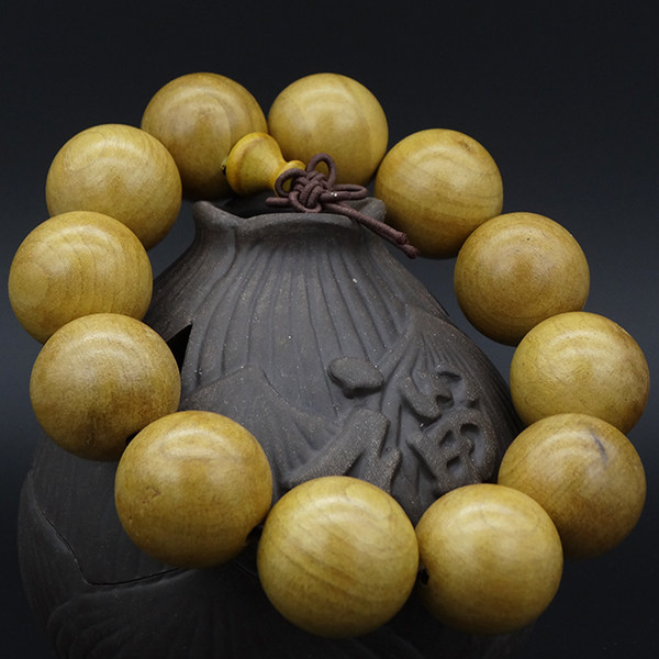 金丝楠木20mm手串檀木佛珠手链红木文玩男女手链