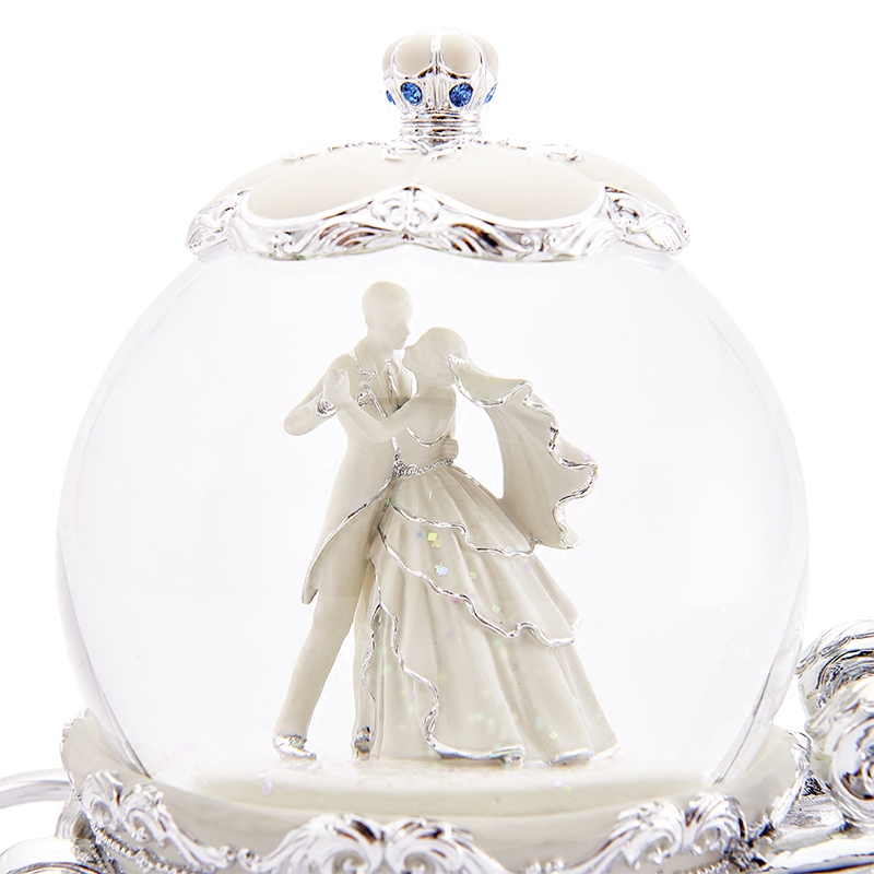 JARLL水晶球音乐盒八音盒女生女友女孩结婚新婚礼生日情人节礼物