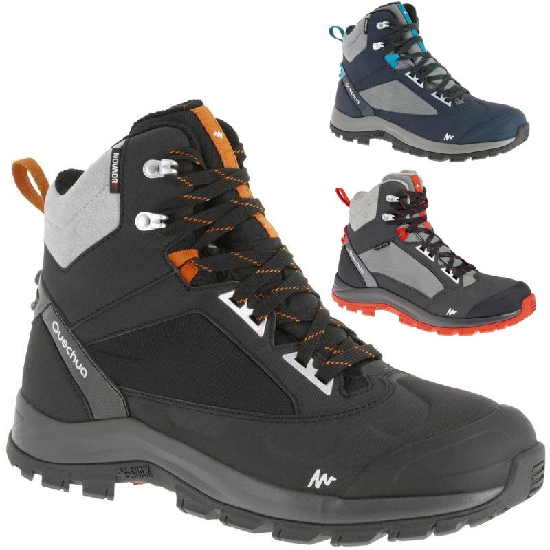迪卡侬 QUECHUA男式户外运动登山鞋耐磨保暖防水雪地靴