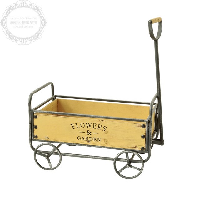 American Industrial retro personality stroller storage handling tools Decoration Home and Garden flower floats American Industrial retro personality stroller storage handling tools Decoration Home and Garden flower floats