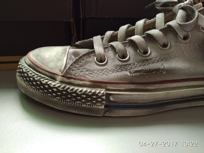 做旧春季时尚破洞低帮帆布布鞋学生运动休闲鞋复古帆布鞋