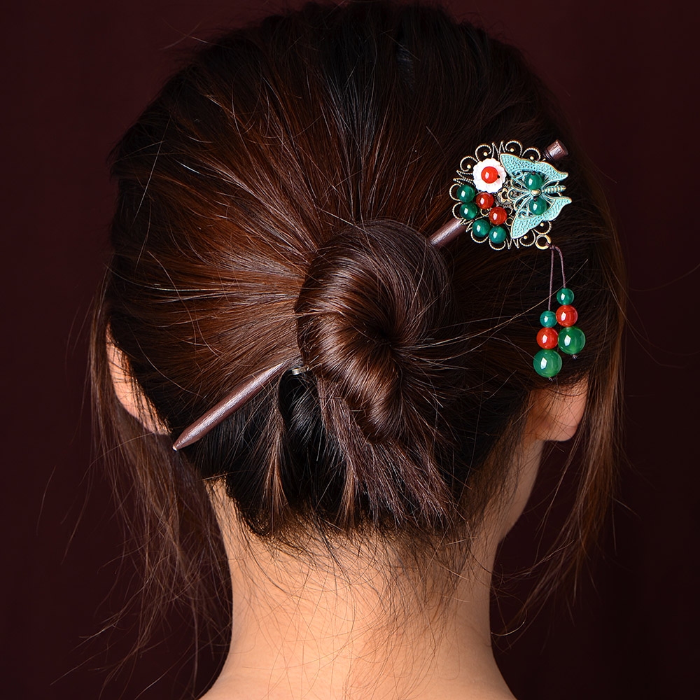 发簪民族风汉服古装古代头饰简约文艺古典复古发饰