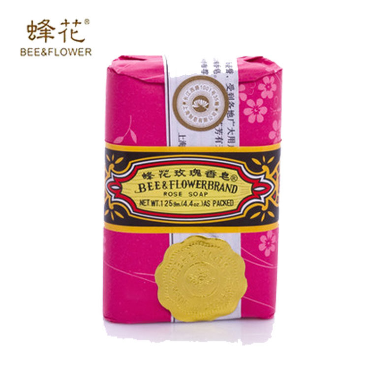 国货精品蜂花玫瑰香皂125g润滑肌肤芳香舒爽香皂