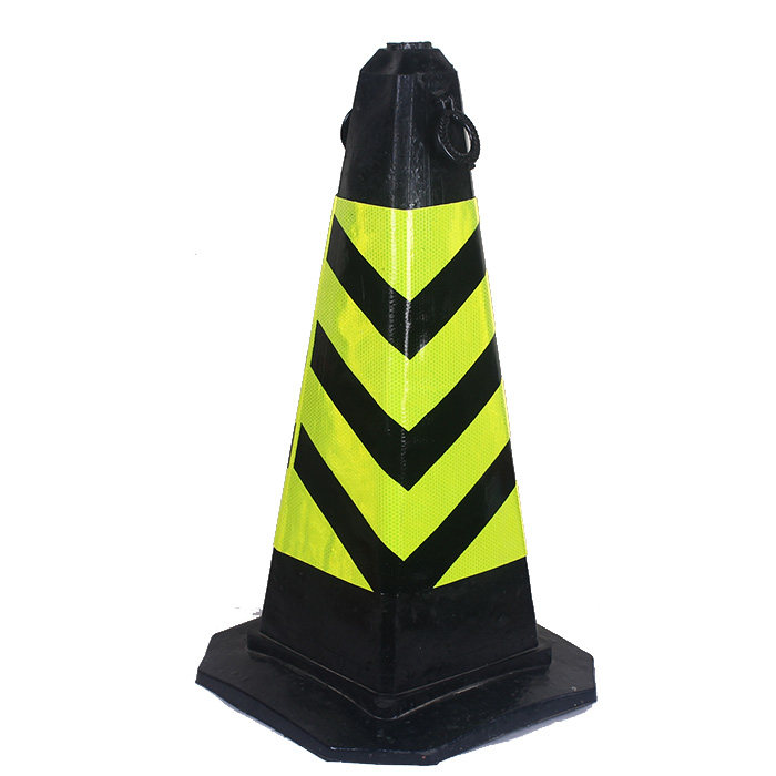 路障橡胶路70cm方锥交通设施大方锥路隔离立柱路锥