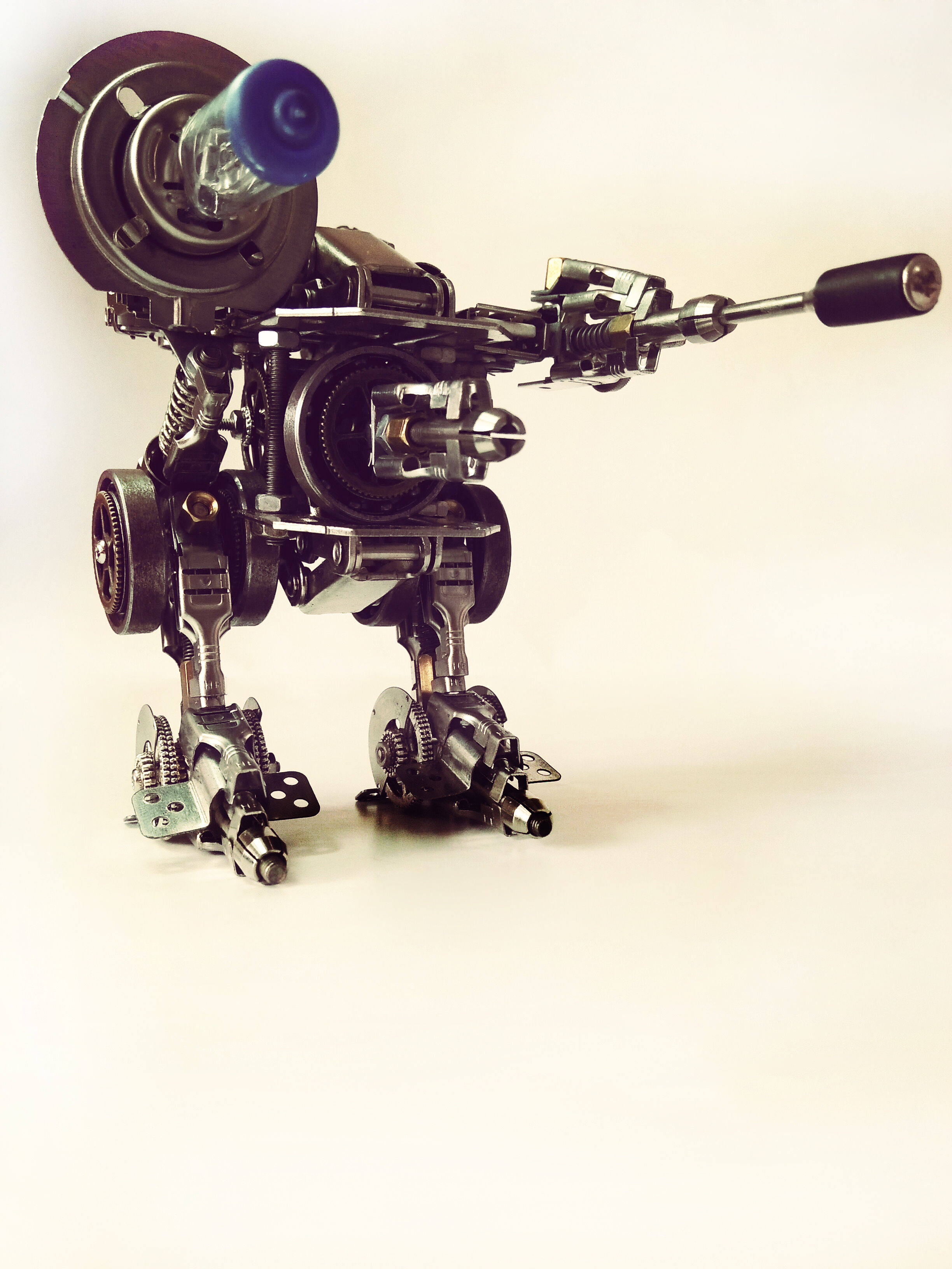 2019新品创意包邮原创蒸汽朋克风格机械战警摆件