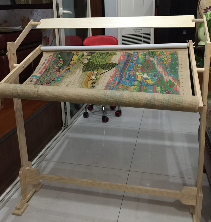 【实木】立式十字绣架台式