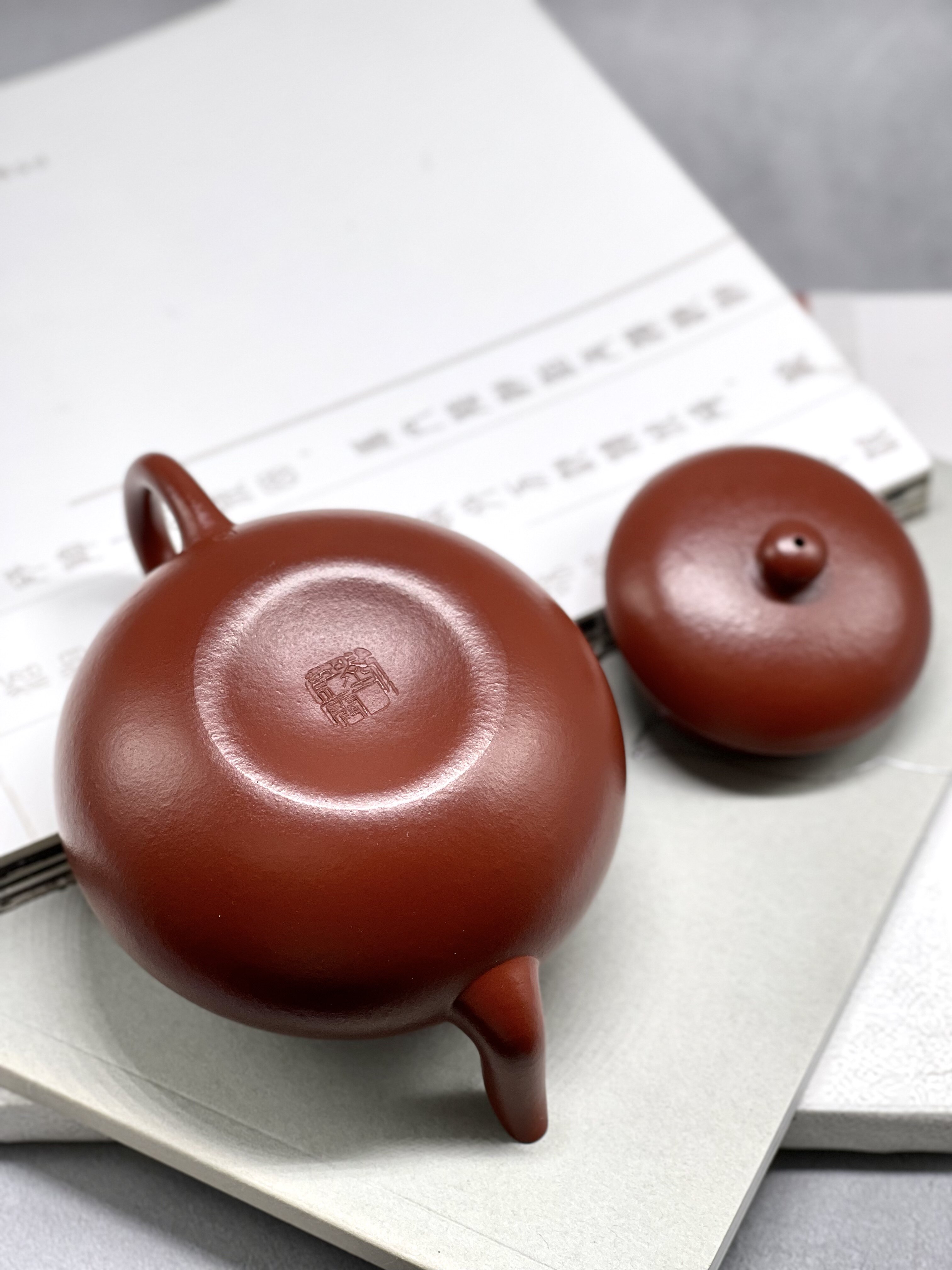 家用单人手工朱泥纯原矿紫砂壶红霞现货刘红霞泥古茶壶