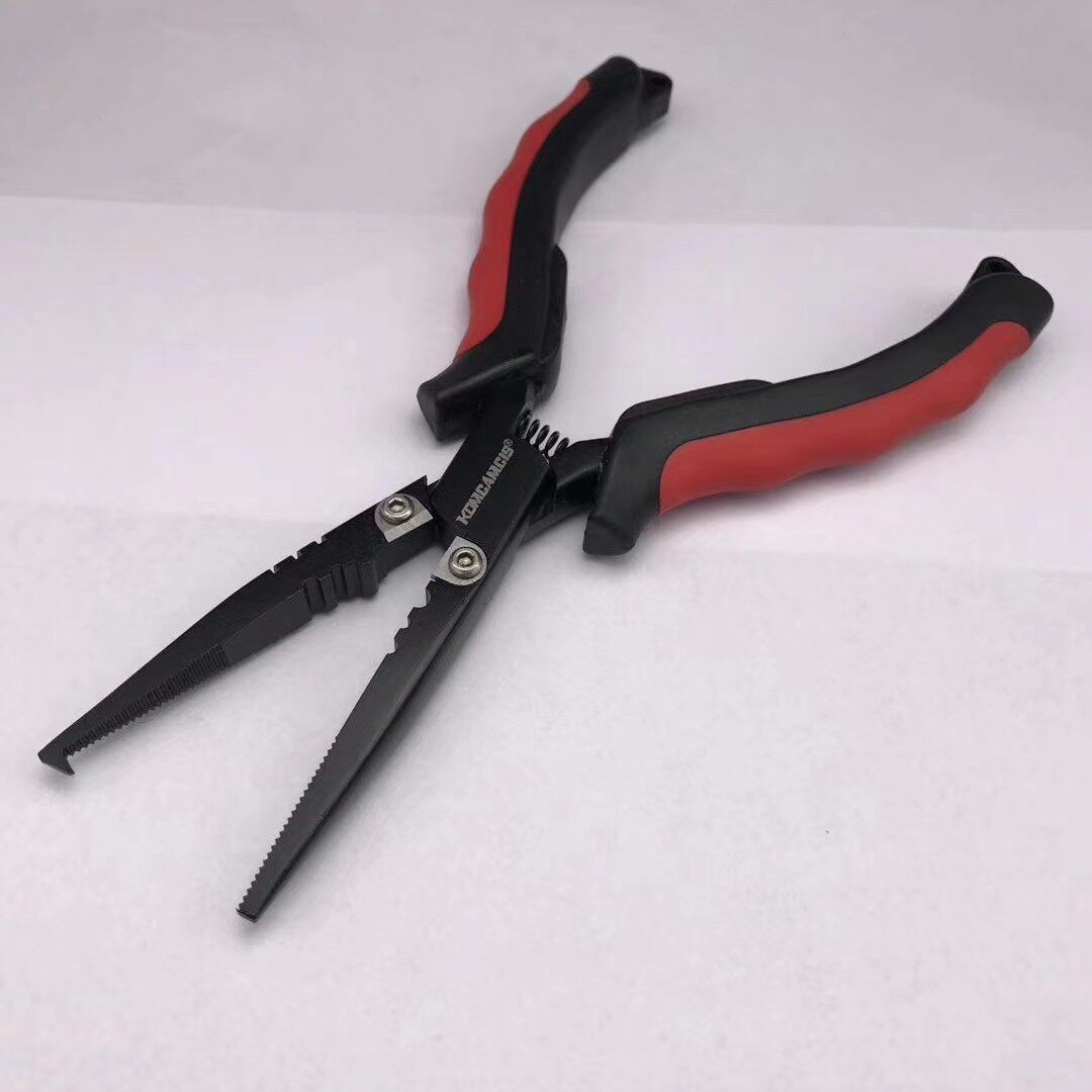 多功能路亚直嘴钢丝磨砂手把海钓摘钩渔具钳子其他垂钓用品