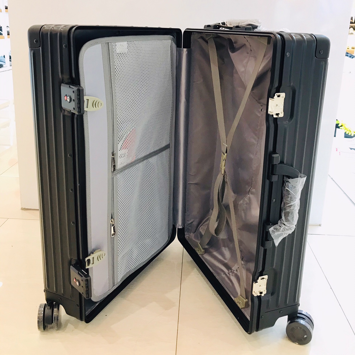 欧米全铝镁合金拉杆箱万向行李箱男女密码登机机箱旅行箱