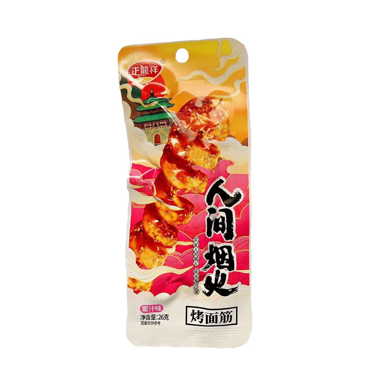 新品上市正龙龙祥30g人间烟火烤面面筋休闲辣条面筋制品