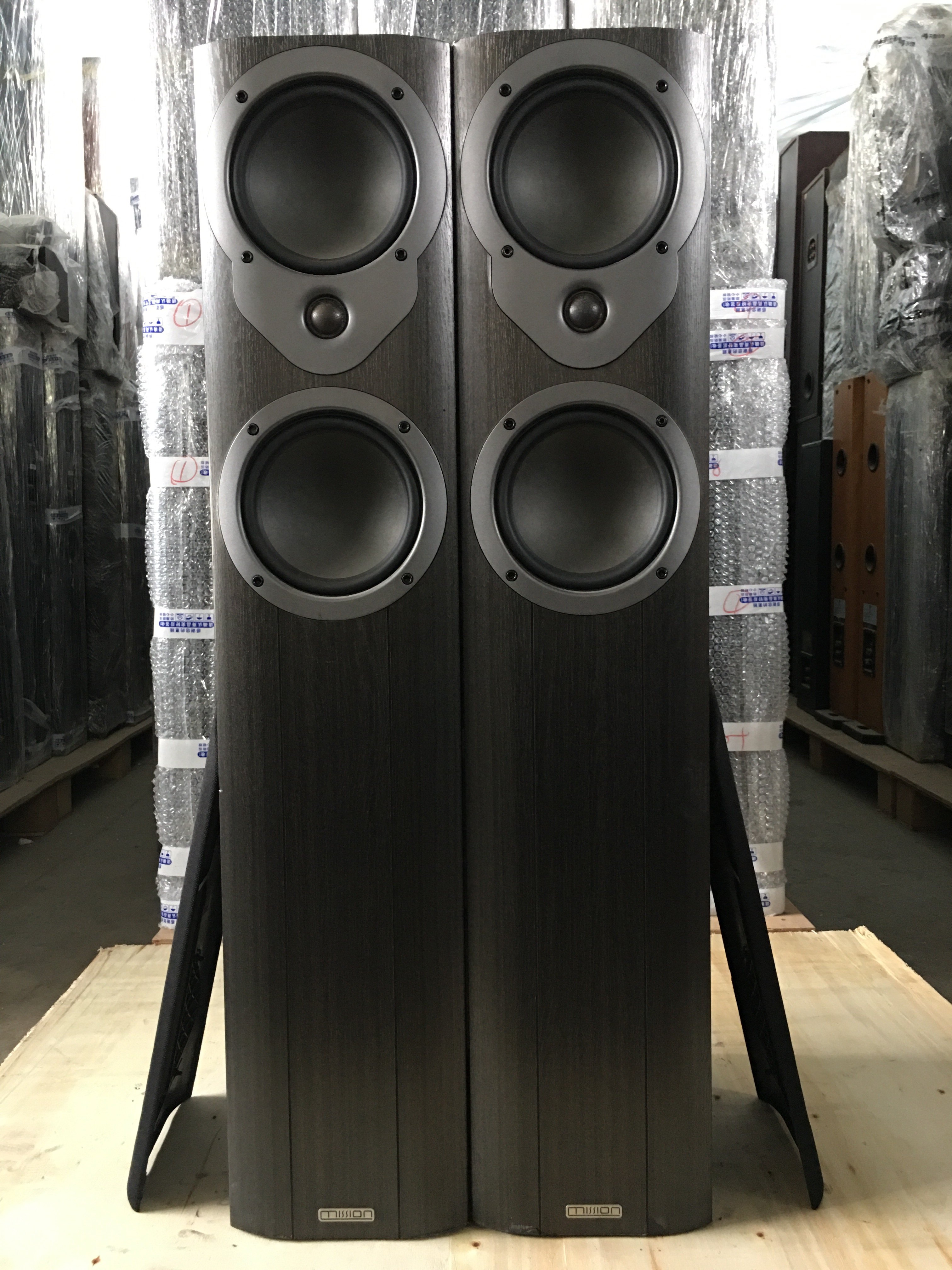 二手原装进口英国mission美声m34i65寸落地音箱发烧hifi音箱