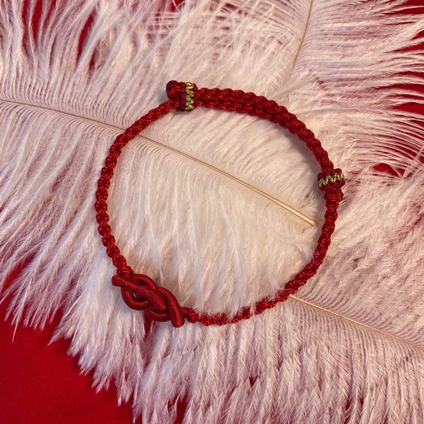 小红书同款本命年红绳如意结手手链手工编织学生手链