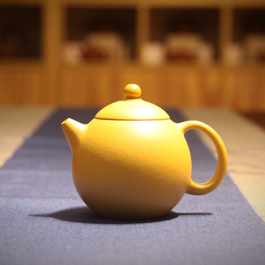 宜兴原矿金黄段泥龙蛋壶200cc紫砂壶黄金容量泡茶茶壶