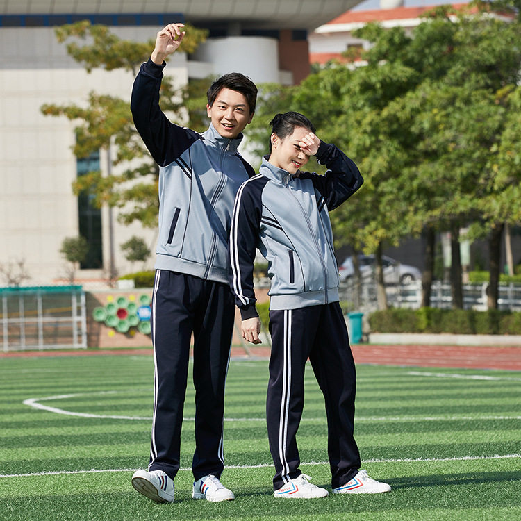 职高学生校服套装定制男女女生班服两件套采购工作服