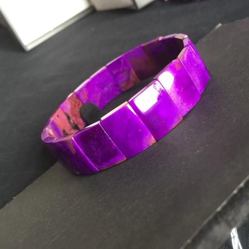 皇家舒俱手镯紫手排艳丽浓郁紫色15mm236g手镯