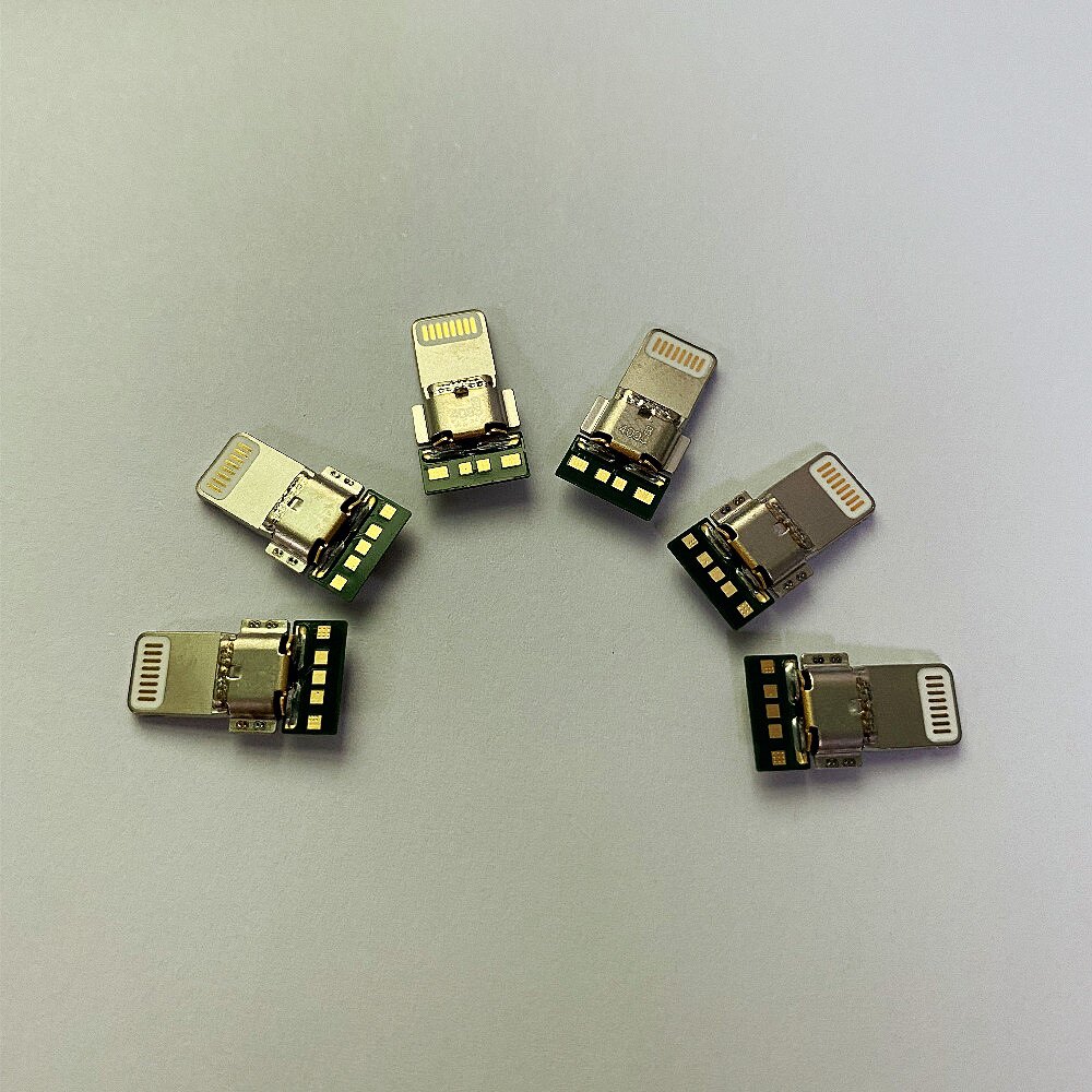 插头mfi认证c10b端子苹果连接器转接头富士康原厂芯片